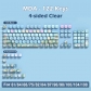 Daisy 104+34 / 54 MDA / Cherry / MCA Profile 4-sided Clear Keycap Set Cherry MX PBT Dye-subbed for Keyboard